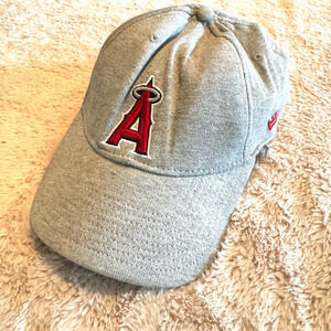 ANGELS Anaheim MLB Baseball Grey Hat Cap 39Thirty New Era fitted L/XL